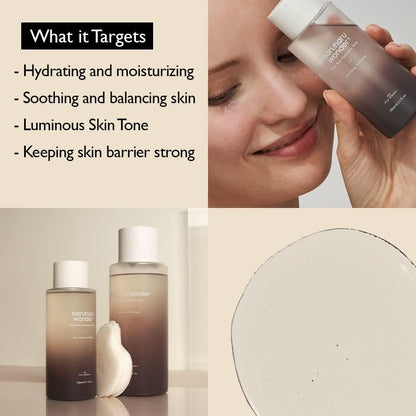 Wonder Black Rice Hyaluronic Toner, Deep Hydration, Glass Skin, Hyaluronic Acid, Lavender Oil, Skin Plumpling, Korean Skincare, Vegan, Cruelty-Free, 10.1 Fl.Oz