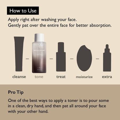 Wonder Black Rice Hyaluronic Toner, Deep Hydration, Glass Skin, Hyaluronic Acid, Lavender Oil, Skin Plumpling, Korean Skincare, Vegan, Cruelty-Free, 10.1 Fl.Oz